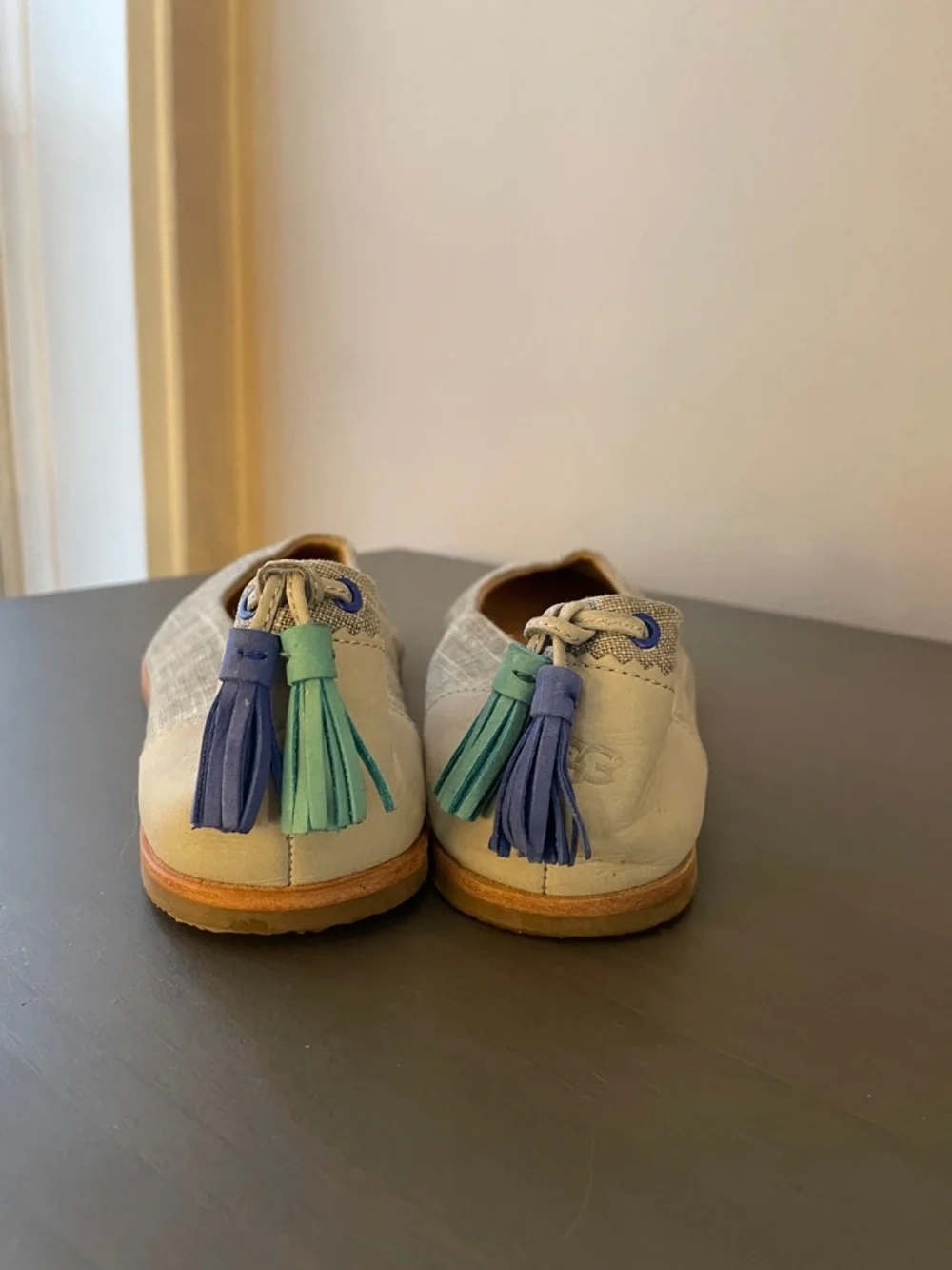 Women's UGG Neutral Linen Ballet Flats - Picture 4 of 10